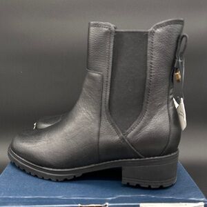 NIB Cole Haan Chelsea Black Leather Waterproof Boots